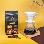 Buon Me Coffee Premium Original Robusta Whole Bean Coffee, 100% Robusta, Medium Roast, Strong Vietnamese Coffee 17.6oz Bag