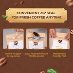 Buon Me Coffee Premium Original Robusta Whole Bean Coffee, 100% Robusta, Medium Roast, Strong Vietnamese Coffee 17.6oz Bag