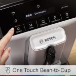 Bosch 300 Series Fully Automatic Espresso and Coffee Machine – In-Cup Frother, OneTouch Milk Drinks, 5 Drink Options, Ceramic Grinder, Easy Clean & Descale, in Silver TIU20307