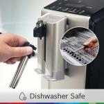 Bosch 300 Series Fully Automatic Espresso and Coffee Machine – In-Cup Frother, OneTouch Milk Drinks, 5 Drink Options, Ceramic Grinder, Easy Clean & Descale, in Silver TIU20307