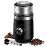 Adjustable Electric Coffee and Herb Grinder, Black