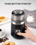 Adjustable Electric Coffee and Herb Grinder, Black