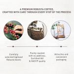 ANBA Robusta Coffee Beans, 17.64oz – Dark Roast, Strong & Bold Flavor | Vietnamese Phin Filter Style | 100% Roasted Whole Beans | ISO HACCP Certified | Home & Café Use