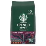 Starbucks Ground Coffee, Dark Roast Hot or Iced Coffee, French Roast, 28 oz