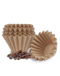 Disposable Small Coffee Filters,100PCS Unbleached Basket Coffee Paper Filter for Ninja Pods & Grounds Specialty Single-Serve Coffee Maker PB051 PB041, Kalita Wave Dripper 155, 1-2 Cup
