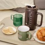 Ubeca The 34oz Large French Press Coffee Maker – Elegant Borosilicate Glass Carafe, Heat-Resistant & Minimalist Handle, Premium Design for Coffee, Tea & Hot Drinks – BPA-Free 1000ml Coffee Brewer