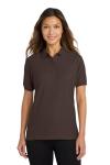 Port Authority Ladies Silk Touch Polo Shirt, Coffee Bean, XL