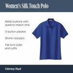 Port Authority Ladies Silk Touch Polo Shirt, Coffee Bean, XL