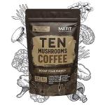 Mushroom Coffee (60 Servings) 10 Mushrooms (Lion’s Mane, Cordyceps, Turkey Tail & Other) Mixed With Gourmet Arabica Instant Immune Boosting Coffee for Focus & Gut Health Support
