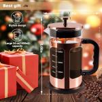 French Press Coffee & Tea Maker – 1000ml Rose Gold