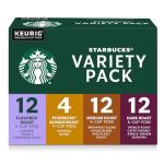 Starbucks K-Cup Coffee Pods, Starbucks Blonde, Medium, Dark Roast and Flavored Hot or Iced Coffee, Variety Pack, 40 Keurig Pods
