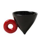 Pevxuoleo Fulcrum Balance Coffee Mug 7oz, Unique Ceramic Coffee Cup Handmade for Modern Home，Office, Novelty Gift for Christmas, Birthday(Black)