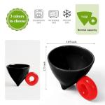 Pevxuoleo Fulcrum Balance Coffee Mug 7oz, Unique Ceramic Coffee Cup Handmade for Modern Home，Office, Novelty Gift for Christmas, Birthday(Black)