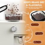 Ollygrin 20 Bar Espresso Machine with Grinder, Espresso Maker with 19 Grinding Settings, Coffee Machine with Pressure Gauge, 94.7Oz Removable Water Tank for Latte & Cappuccino