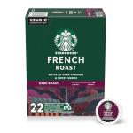 Starbucks K-Cup Coffee Pods, Dark Roast Hot or Iced Coffee, French Roast, 22 Keurig Pods
