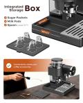 avigator 20 Bar Espresso Machine | LED Screen Touch Control | 6 Level Adjustable Grinder | Drip Coffee & Cold Brew, Milk Frother, Assisted Tamper & Built-In Accessory Storage Box | 50oz Tank