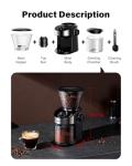 SHARDOR Burr Coffee Grinder Electric with 32 Grinding Sizes 3.0, Coffee Grinders for Home Use with 40 Seconds Adjustable Electronic Timer, Coffee Bean Grinder with Chamber Cleaning Button