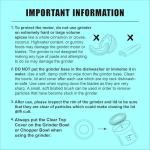 Secura Electric Coffee and Spice Grinder with 2 Bowls