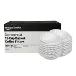 Amazon Basics Commercial 12-Cup Basket Coffee Filters, 1000 Count