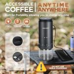LEBURRY Burr Coffee Grinder - Portable Espresso Grinder with Stainless Steel Conical Mill for Travel, Camping - Cordless/Rechargeable Electric Coffee Bean Grinders with 38 Adjustable Grind Settings