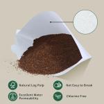 Coffee Filters #4 Compatible with Moccamaster Coffee Machine, 100 Pcs White Cone Disposable Filter Paper for Technivorm Moccamaster 8-10 Cup KBT KBGV KB