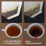 Coffee Filters #4 Compatible with Moccamaster Coffee Machine, 100 Pcs White Cone Disposable Filter Paper for Technivorm Moccamaster 8-10 Cup KBT KBGV KB