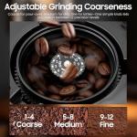 ATSENT Grind and Brew Coffee Maker,Drip Coffee Maker with Grinder Built In,5-Cup Programmable Coffee Machine with Brew Strength,Warming Plate and Multiple Grind Levels for Home & Office