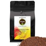 Robusta Premium Coffee | Pure Robusta | Dark Roast | High Caffeine | Low Acid | Fresh Roasted (32oz, Whole Bean)