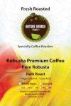 Robusta Premium Coffee | Pure Robusta | Dark Roast | High Caffeine | Low Acid | Fresh Roasted (32oz, Whole Bean)
