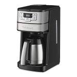 Cuisinart Automatic Grind & Brew 10-Cup Coffee Maker with Blade Grinder, Programmable Coffee Machine Glass Carafe with 1-4 Cup Setting, Brew Pause, Grind-Off Option, DGB-450NAS, Black/Stainless Steel