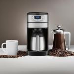 Cuisinart Automatic Grind & Brew 10-Cup Coffee Maker with Blade Grinder, Programmable Coffee Machine Glass Carafe with 1-4 Cup Setting, Brew Pause, Grind-Off Option, DGB-450NAS, Black/Stainless Steel