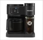 K-eurig K-Duo Essentials, Hot & Iced Single-Serve Pod Coffee Maker & Carafe, Black
