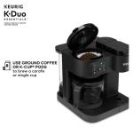 K-eurig K-Duo Essentials, Hot & Iced Single-Serve Pod Coffee Maker & Carafe, Black