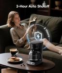 ecozy 12-Cup Drip Coffee Maker with Electric Coffee Grinder Combos, Programmable Coffee Machine with Washable Basket Filter, Auto Shutoff Function, No Drip Pause & Pour, Brezzano DuoSet