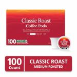 Classic Roast Coffee Pods, Medium Roast, Single Serve K-Cup Pods, 100 Count (1 Pack)