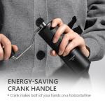 TIMEMORE Chestnut C3S Manual Coffee Grinder, Stainless Steel S2C Conical Burr Coffee Grinder, Hand Coffee Grinder, Adjustable Grind Setting for Travel/Camping/Home, Black