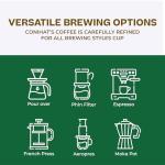 Conihat Whole Bean Coffee - Vietnamese Premium Arabica & Robusta Blend, Medium Roast, Dark Caramel, Roasted Peanut & Like-woody Notes, Balanced Flavor, Low Acid, Single Origin, Hand-Picked, 16 Oz Bag