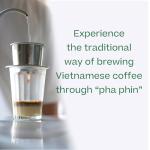 Conihat Whole Bean Coffee - Vietnamese Premium Arabica & Robusta Blend, Medium Roast, Dark Caramel, Roasted Peanut & Like-woody Notes, Balanced Flavor, Low Acid, Single Origin, Hand-Picked, 16 Oz Bag