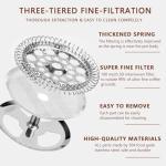 SZHETEFU 12 OZ French Press Coffee Maker, Sturdy Insulated Full Stainless Steel Coffee Press, Mini Small Camping French Presses Maker, 1-2 Cup Teapot for Kitchen Travel Elegant Silver 350ml