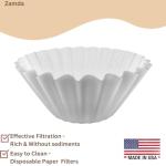Zamada Disposable Paper Filters for Keurig K-Duo, k-Duo Plus, and K-Duo Essentials - Brew up to 12 Cups of Coffee (100 Pack)