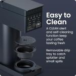 Chefman Caffeinator Single Serve Coffee Maker, Brew Kcups & Grounds, Drip Coffee Machine with Brew Strength Settings, Iced Coffee Function, 48 oz. Removable Water Reservoir