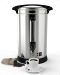PeacefulHues Commercial 100 Cup Coffee Urn 14L Large Capacity Stainless Steel Coffee Maker with 304 Stainless Steel Barrel, Adjustable Temperature, Food-Grade 304 Hot Coffee/Hot Water Dispenser