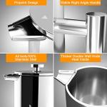 LANTE French Press, 600ml Double Insulated 304 Stainless Steel Coffee Tea Maker 4 Level Filtration System, No Coffee Grounds, Rust-Free, Dishwasher Safe for Single Use