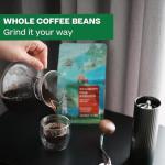 Conihat Whole Bean Coffee - 100% Vietnamese Premium Fine Robusta, Dark Roast, Chocolate & Woody Notes, Long Aftertaste, Low Acid, Single Origin, Hand-Picked, 12 Oz Bag