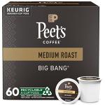 Peet's Coffee, Medium Roast Keurig K-Cup Pods, 100% Arabica Coffee - Big Bang 60 Count (6 Boxes of 10 K-Cup Pods)