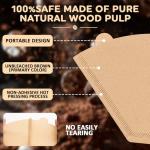 100 Count Coffee Filters, Premium #4 Cone Coffee Filters 8-12 cup, Unbleached Natural Disposable Coffee Filters 4 Cone Paper for Pour Over and Drip Coffee Maker