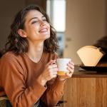 100 Count Coffee Filters, Premium #4 Cone Coffee Filters 8-12 cup, Unbleached Natural Disposable Coffee Filters 4 Cone Paper for Pour Over and Drip Coffee Maker