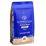 Whole Bean Coffee Medium Roast, Super Crema Arabica and Robusta Blend, Low Acid, Bold & Nutty Flavor, 12oz Bag, Fresh Artisan Roast from Puglia
