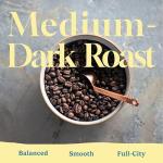 TOKYO COFFEE Organic Blend, Medium Dark Roast Whole Bean Coffee from Japan - 24oz Bag - Sweet and Smooth Signature Blend made with 100% Arabica Beans