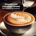 Whole Bean Coffee Medium Roast, Super Crema Arabica and Robusta Blend, Low Acid, Bold & Nutty Flavor, 12oz Bag, Fresh Artisan Roast from Puglia